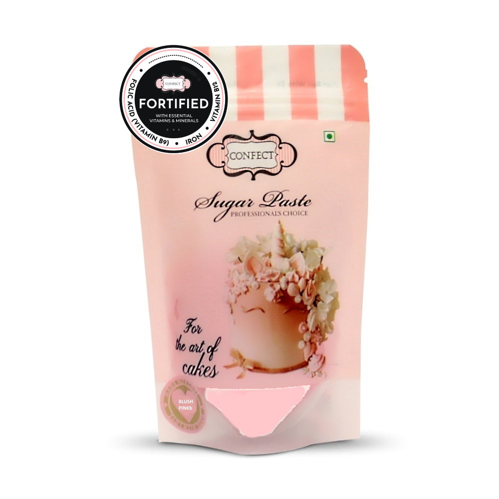 confect blush pink nutritional sugarpaste 250 gms