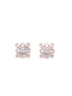 stone stud (Rose gold) - Ruby Raang - Distacart
