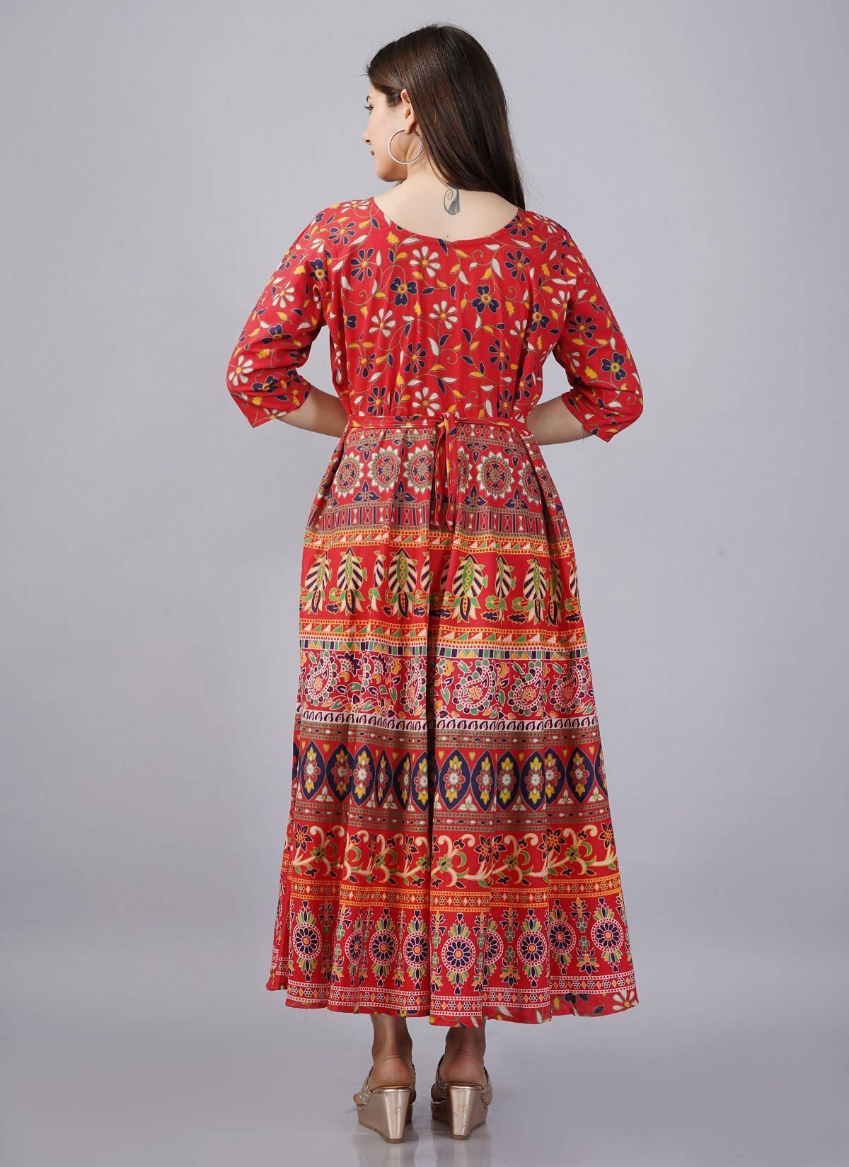Vamika Multicolor Cotton Printed Party/Casual Wear Kurti (GAM26K)