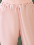 The52 Baby pink Women's Gorgeous Cotton Blend Fabric Thread Work Straight Kurta, Pant and Dupatta Set - Distacart