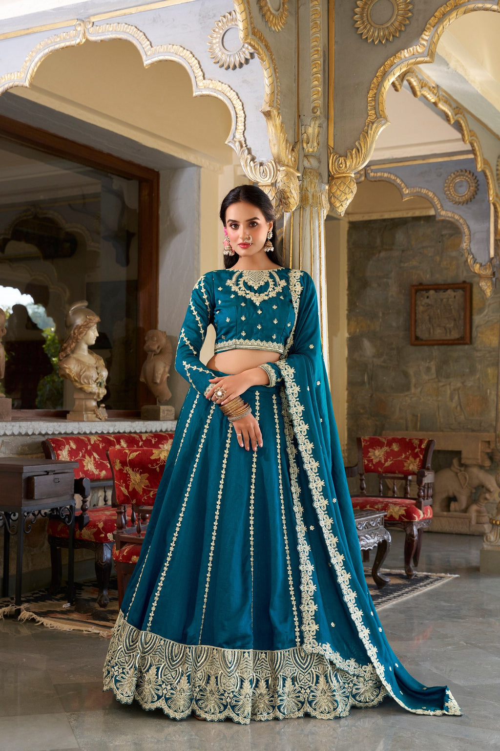 Lehenga Mart Designer Lehenga Choli - Blue