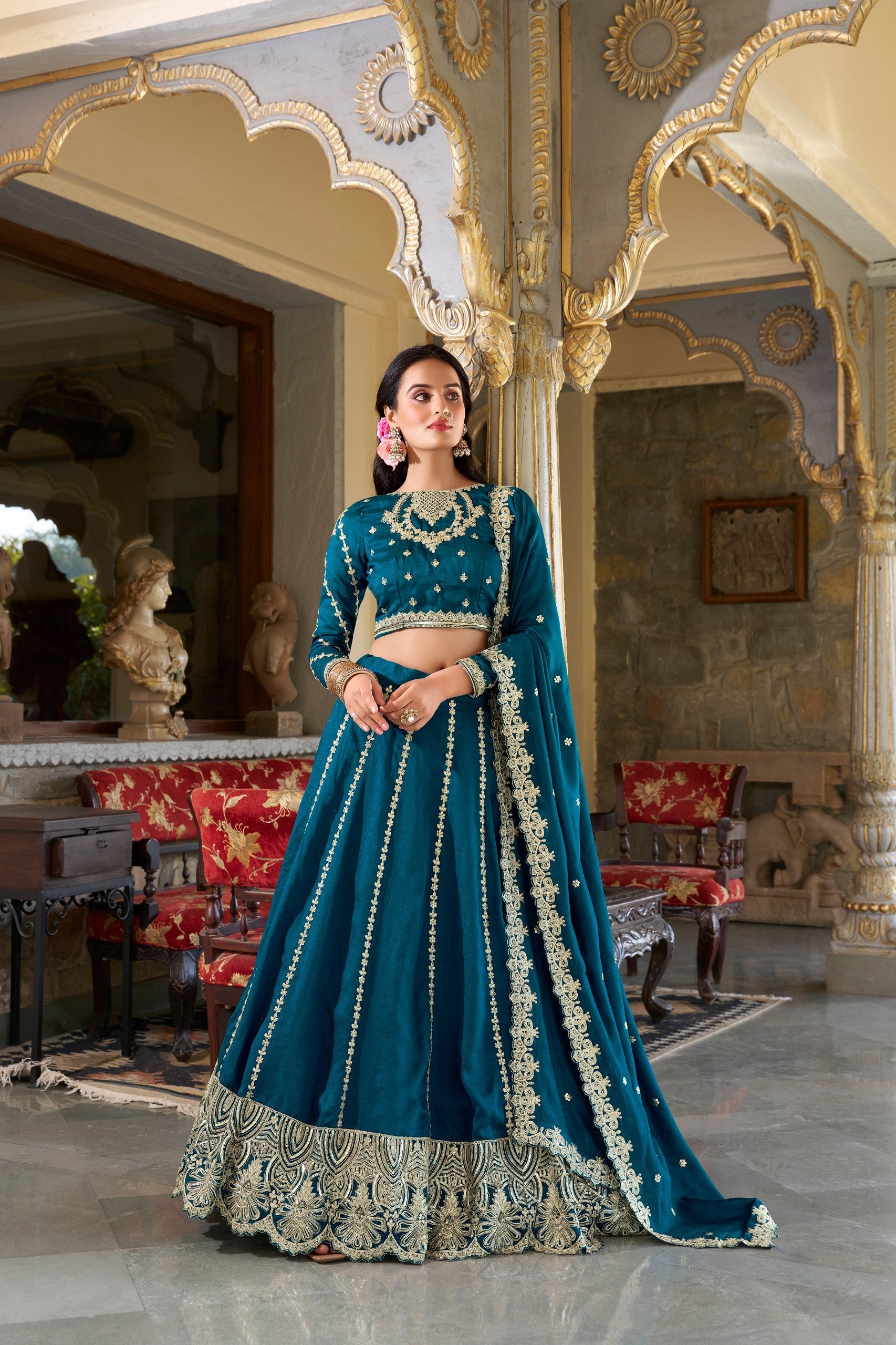 Lehenga Mart Designer Lehenga Choli - Blue