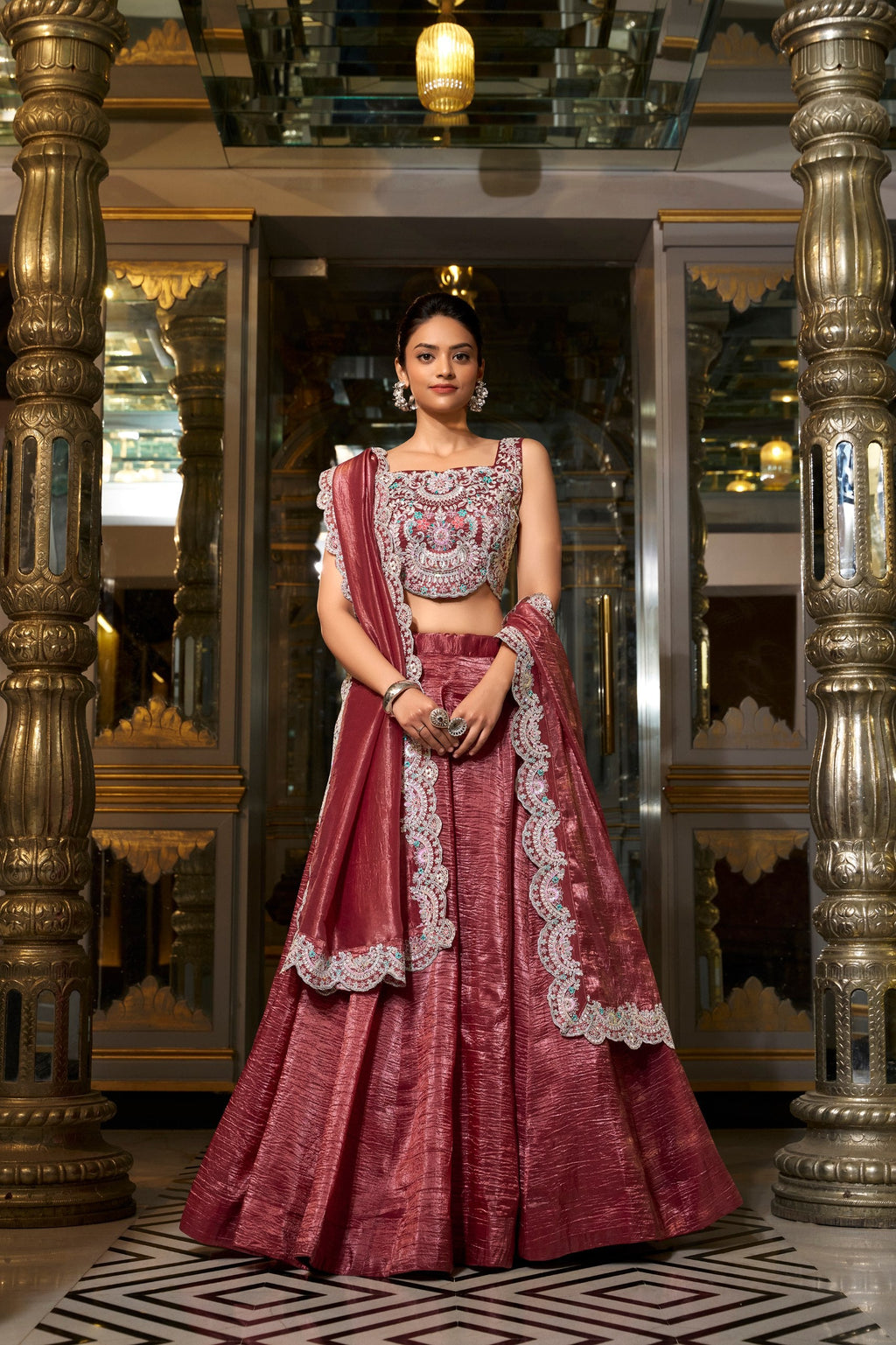 Lehenga Mart Designer Lehenga Choli - Maroon