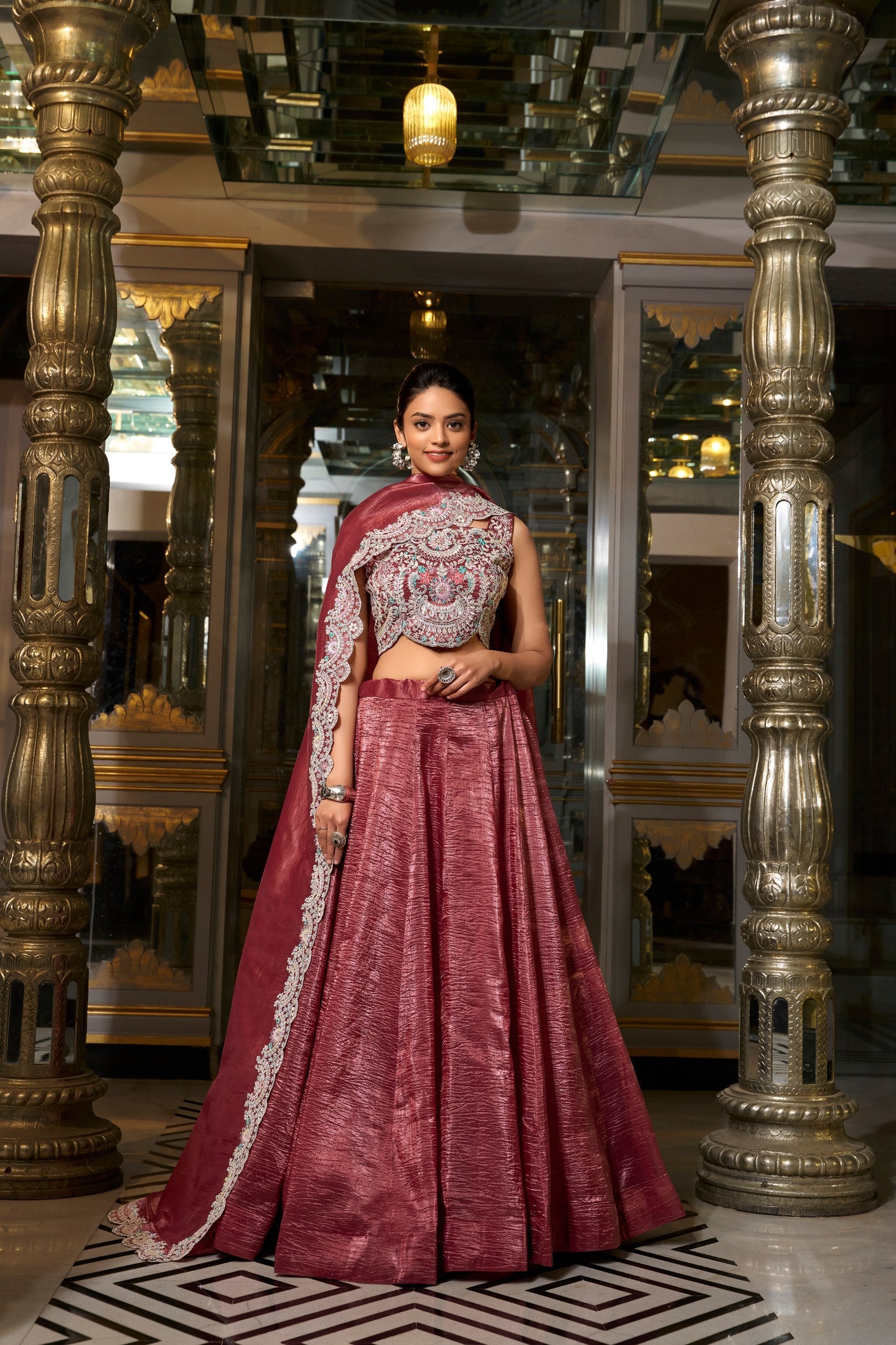 Lehenga Mart Designer Lehenga Choli - Maroon