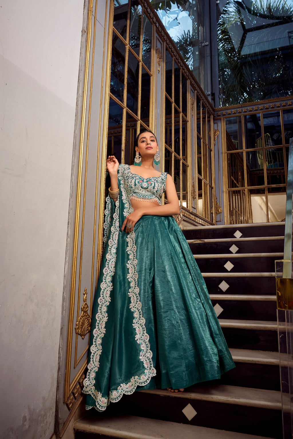 Lehenga Mart Designer Lehenga Choli - Teal