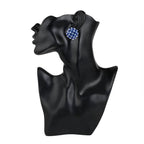 Trendoo Jewelry Gold Plated Stylish Fancy Blue Studs