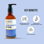 Dr. Sheth's Tea Tree & Lactic Acid Body Lotion - Ph Balanced, To Reduce Body Acne, Uneven Skin Tone