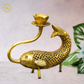 Brass Fish Candle Stand: Coastal Charm for Homes