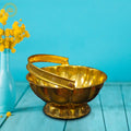 Brass Flower Basket: Elegant Floral Arrangement for Your Home