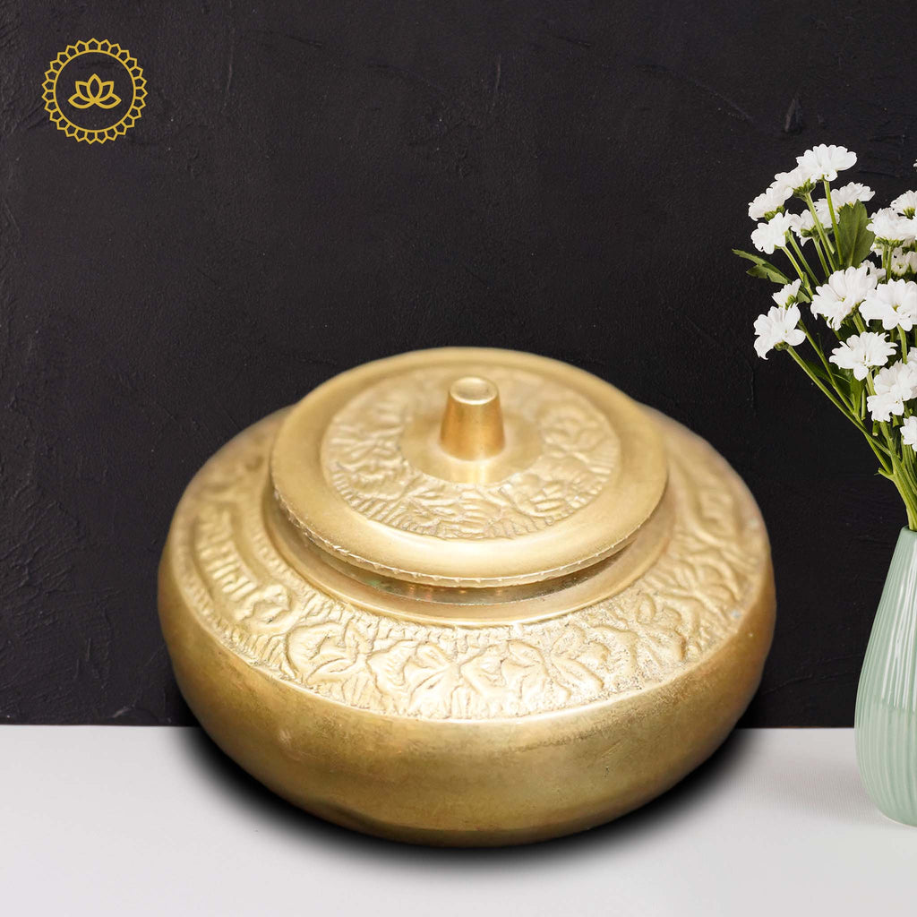Brass kumkum Box
