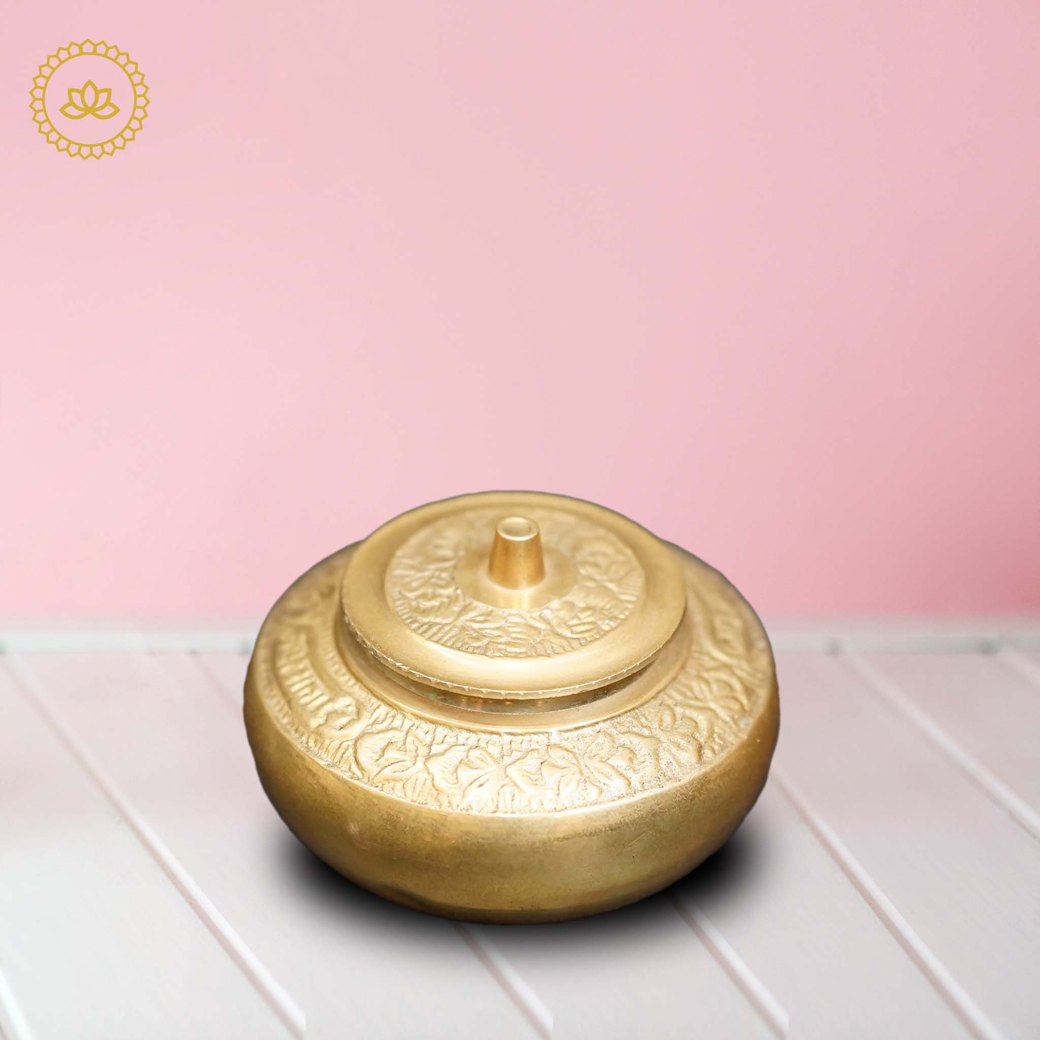 Brass kumkum Box