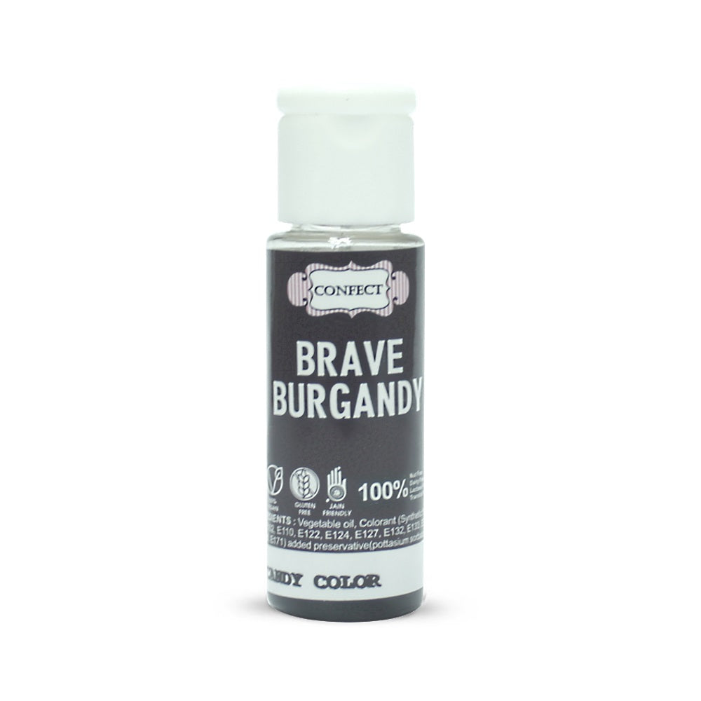 brave burgandy candy color25 ml