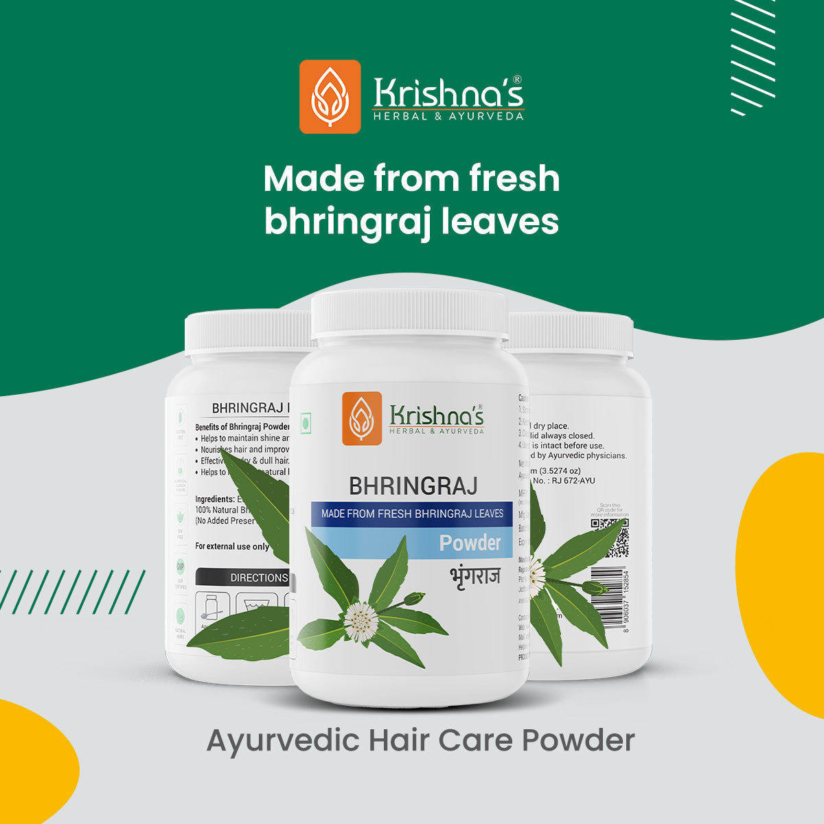 Krishna'S Herbal & Ayurveda Bhringraj Powder - Distacart