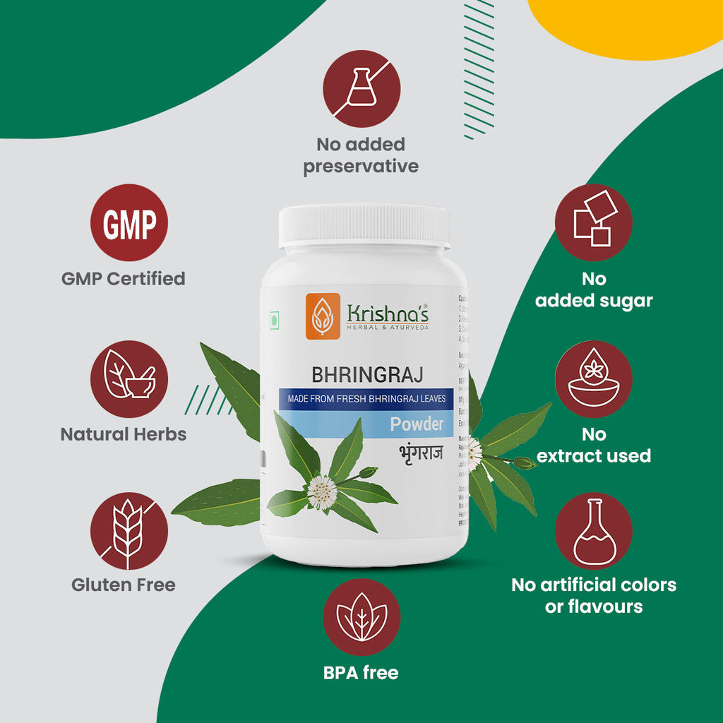 Krishna'S Herbal & Ayurveda Bhringraj Powder - Distacart