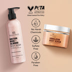 Botanic Hearth British Rose with Almond Bodywash & Himalayan Scrub