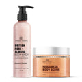Botanic Hearth British Rose with Almond Bodywash & Himalayan Scrub