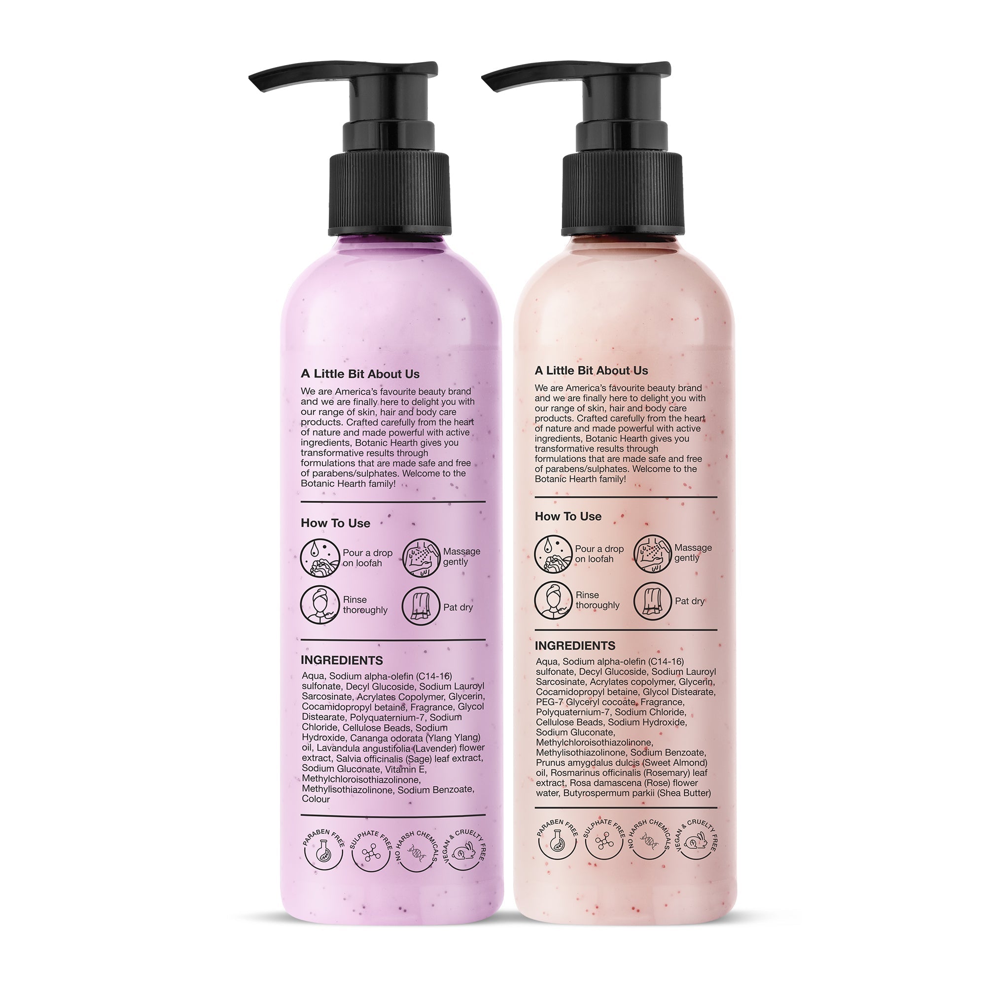 Botanic Hearth British Rose with Lavender Body Wash