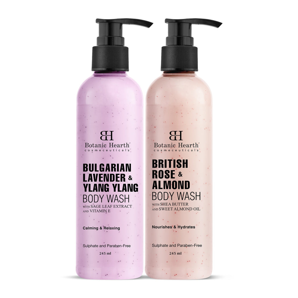 Botanic Hearth British Rose with Lavender Body Wash