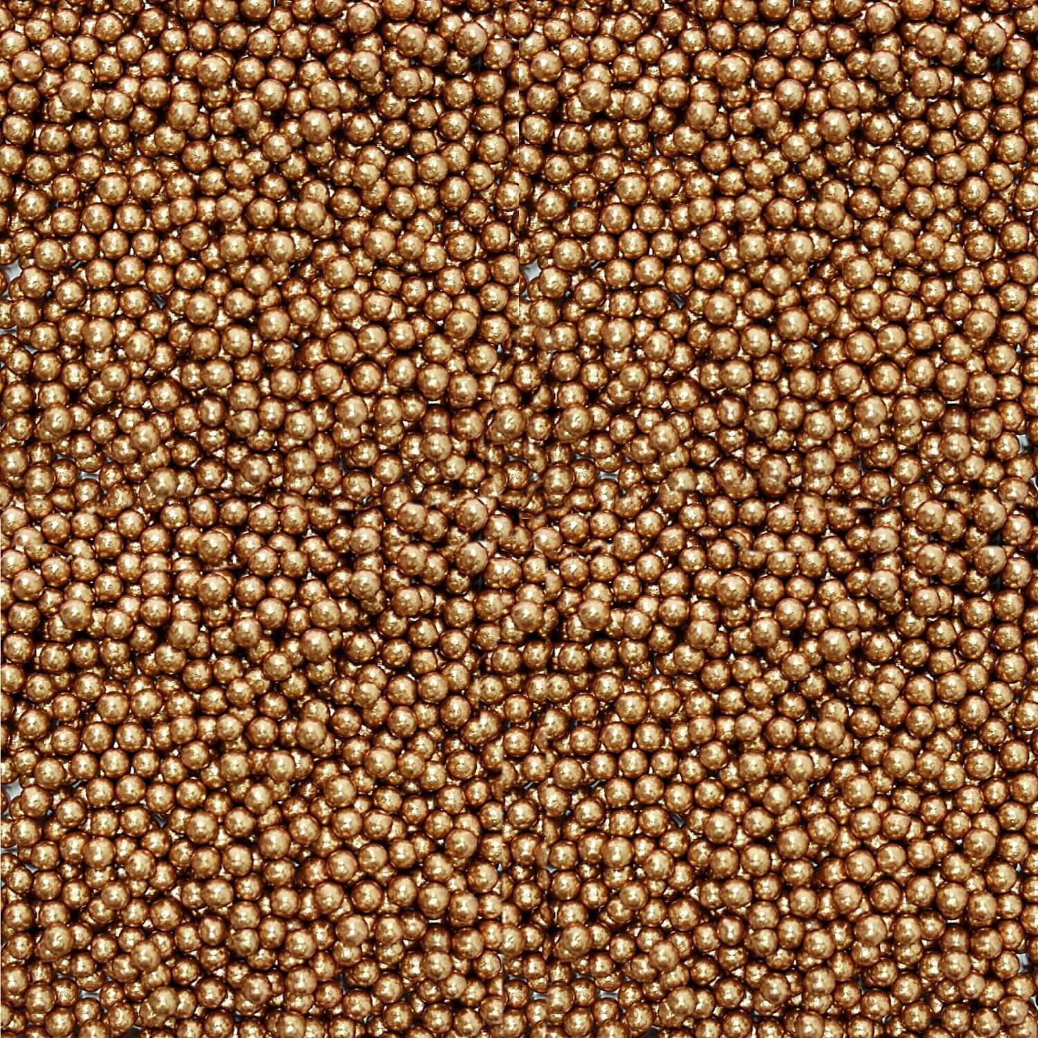 confect bronze disco balls sprinkles 4mm 120 gms