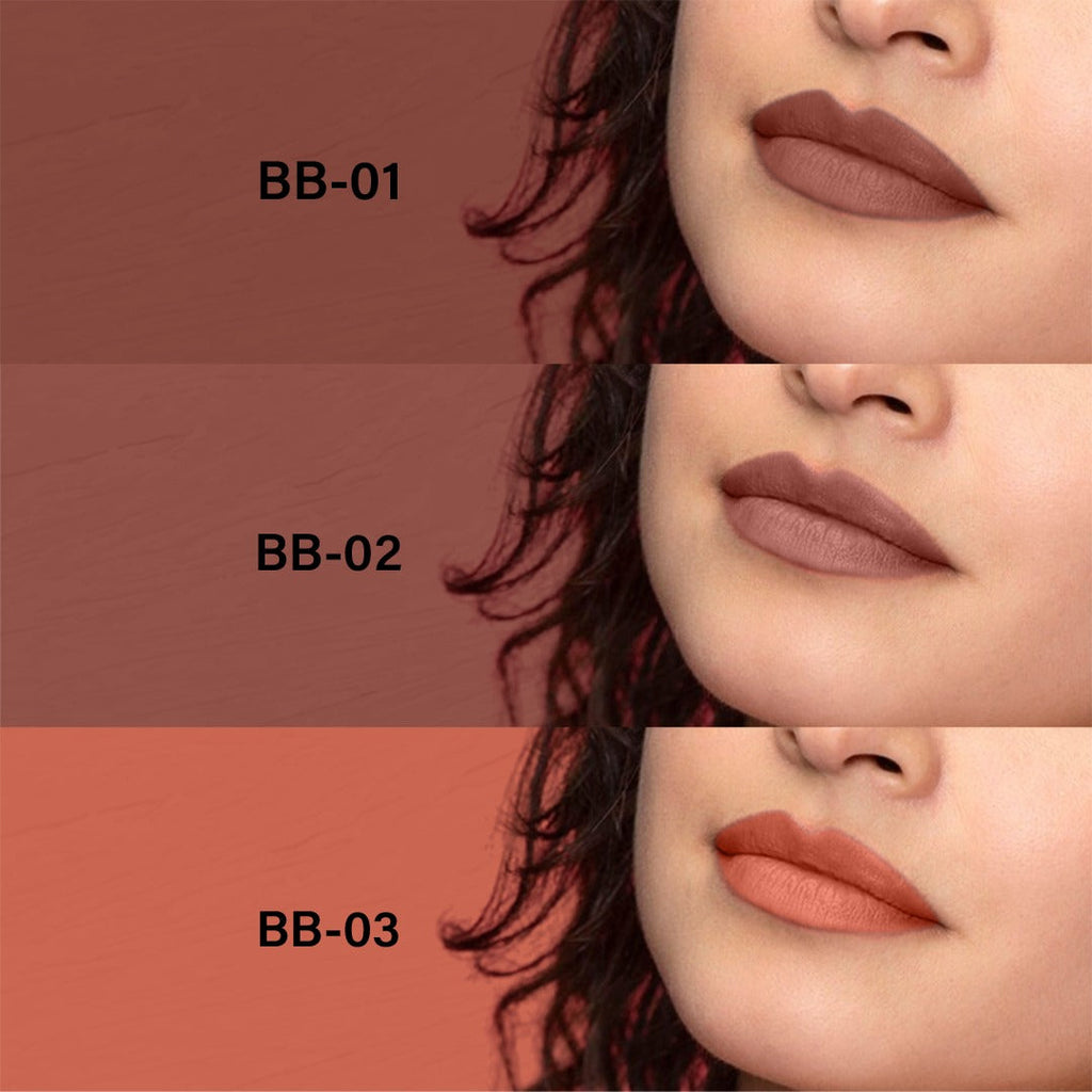 Baked Beauty My Crayon Brownie Bite Matte Lip Cream Lipsticks (Set of 3)