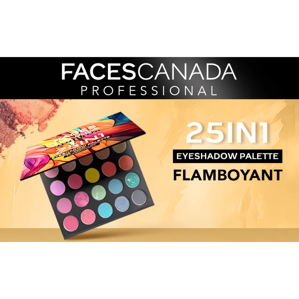 Faces Canada Professional 25-in-1 Eyeshadow Palette Flamboyant