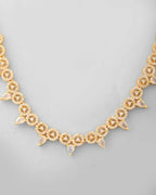 VOJ Gold-Polished AD-Studded Jewellery Set