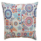 The Decor Nook Off White Base With Multicolour Circular Print Cushion Cover