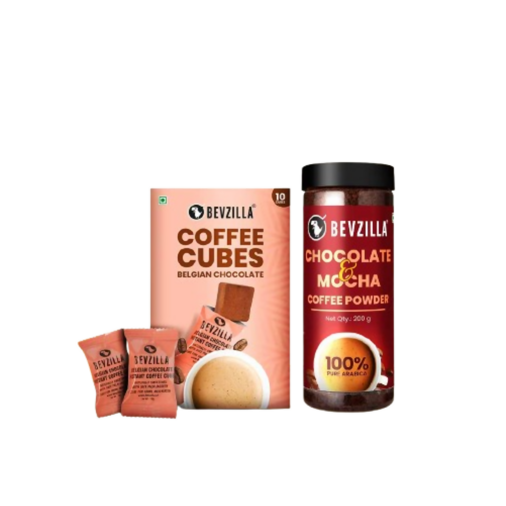 Bevzilla Chocolate & Mocha + Belgian Chocolate Coffee Cubes - Distacart