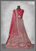 Maroon Net Thread With Sequence Work Lehenga Choli - Nimaya Ishani