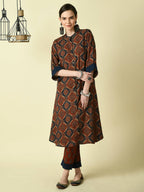 Myshka Women's Multi A-Line Kurta & Trousers