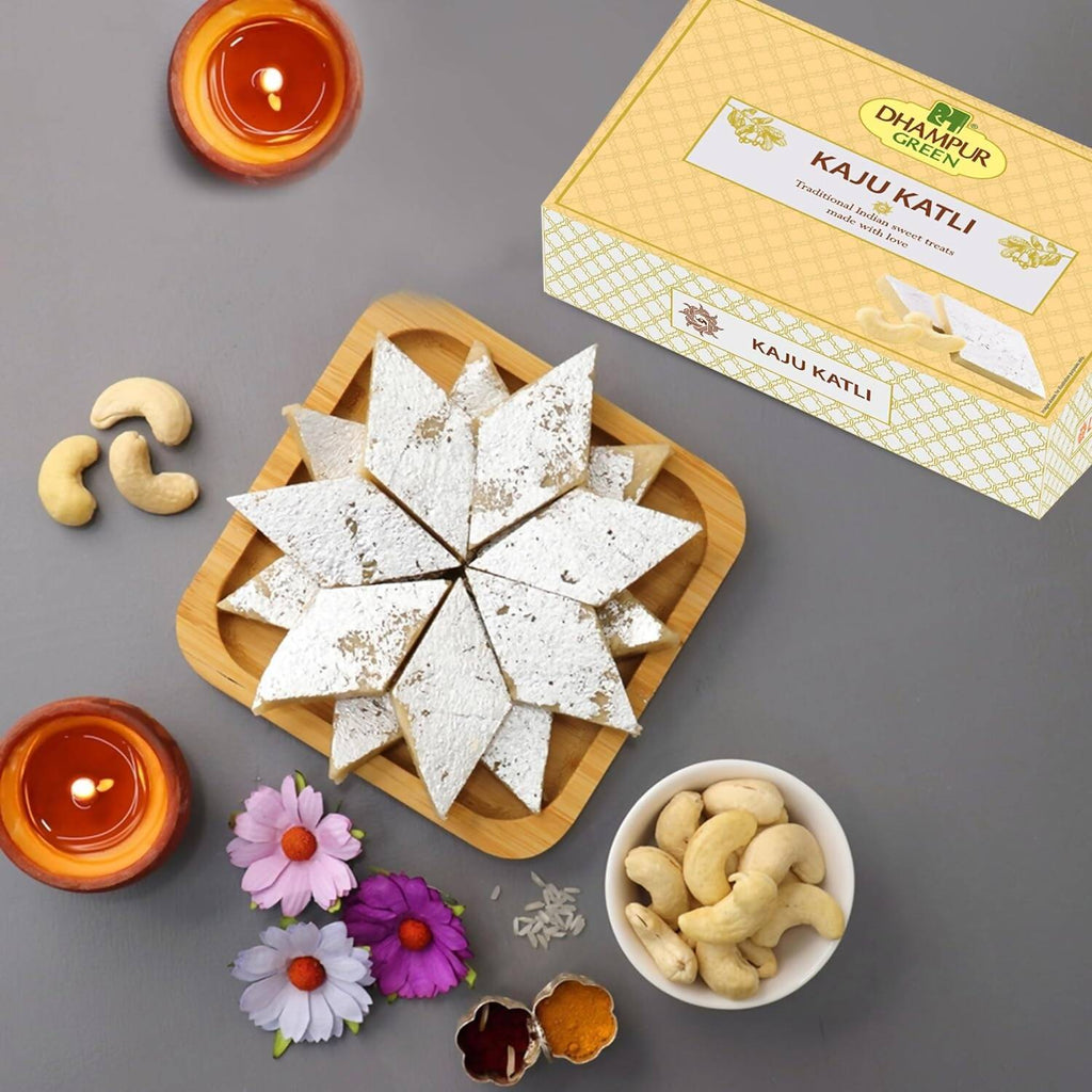 Dhampur Green Kaju Katli - Distacart