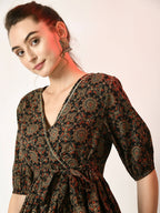 Myshka Women's Multi Empire Printed Dress - Distacart