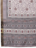 Myshka Multicolor Cotton Blend Printed Sleeveless Round Neck Kurta Palazzo Dupatta Set