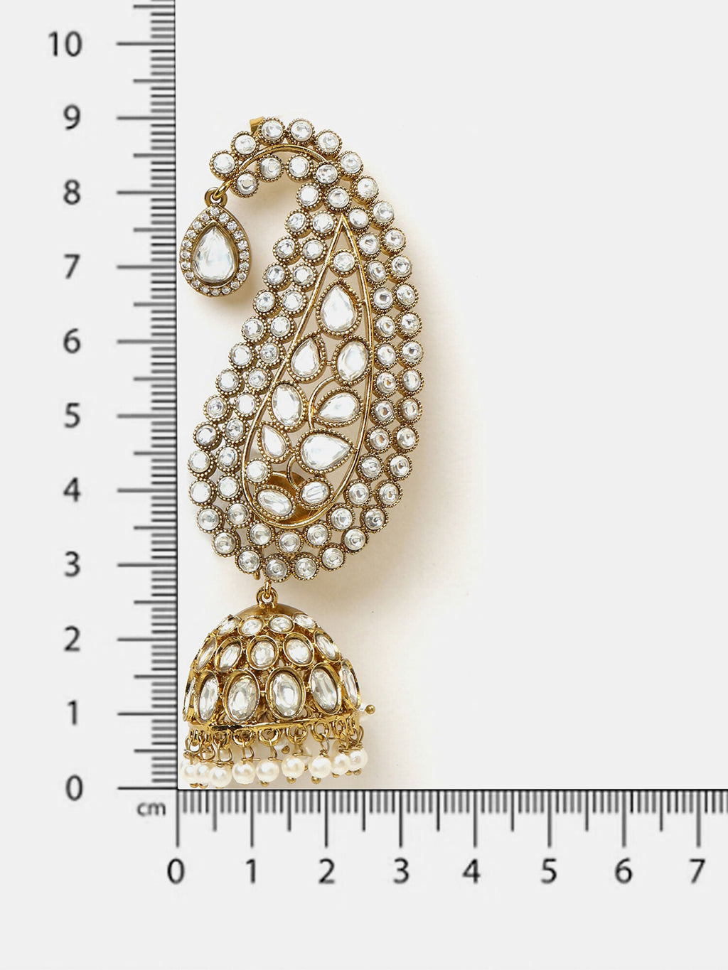 Ruby Raang Pearl Jhumka - Distacart