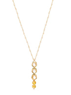 Ruby Raang Yellow Citrine Kundan Necklace