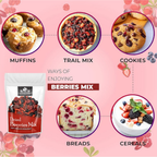 Nature Yard Berries mix without sugar - Mix of Dried Cranberry, Blueberry, Goji berry & Strawberry Dry fruits - Distacart