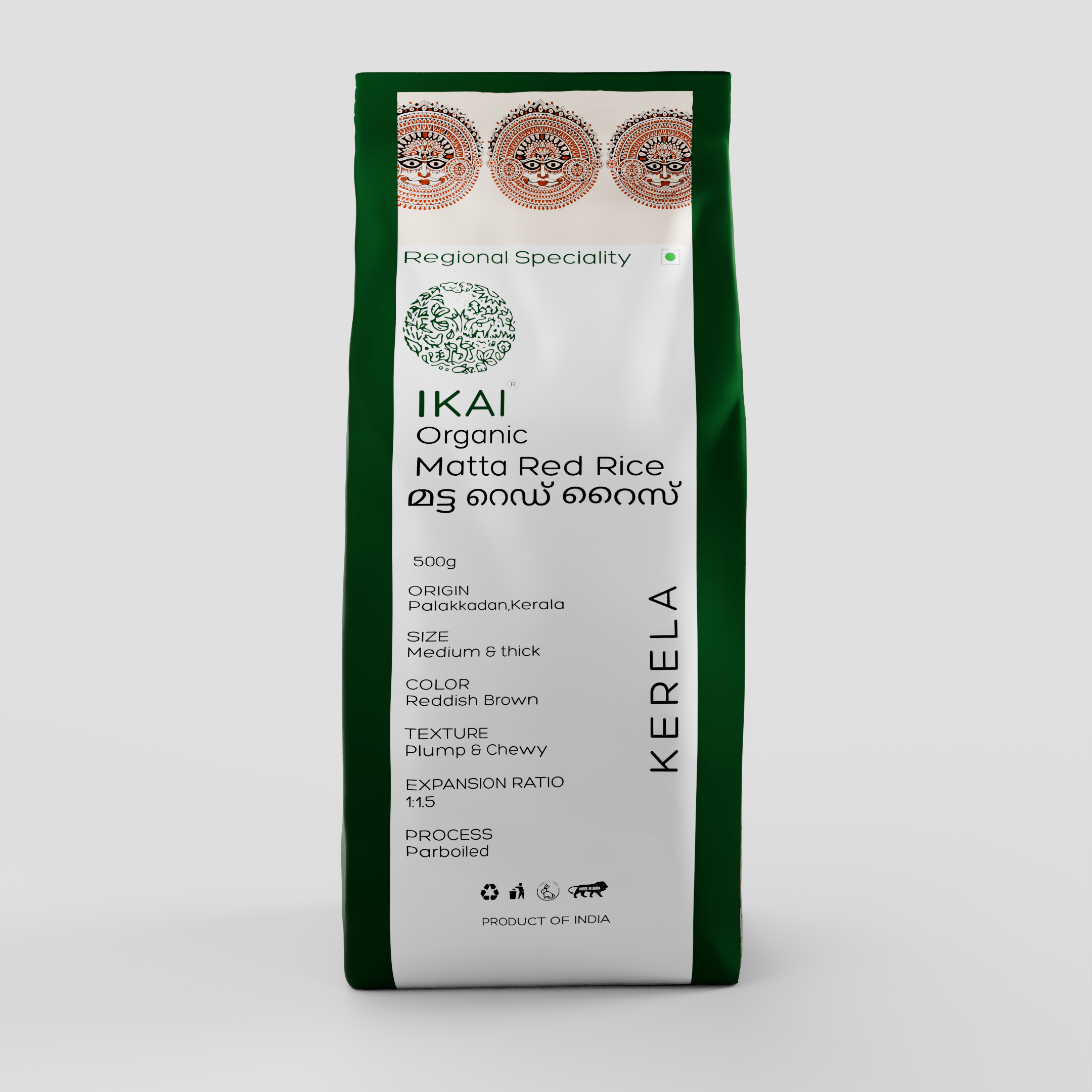 2 - Organic Matta Red Rice - 500 gm
