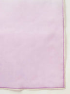 FIORRA Women's Lavender Lurex Cotton Flared Kurta Pant With Dupatta