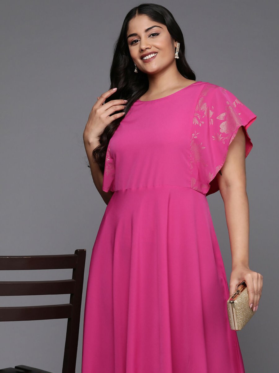 Ahalyaa Women's Traditional wear Ethnic Dress - Pink - Distacart