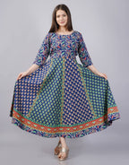 Vamika Multicolor Cotton Printed Party/Casual Wear Kurti (GAM27K)
