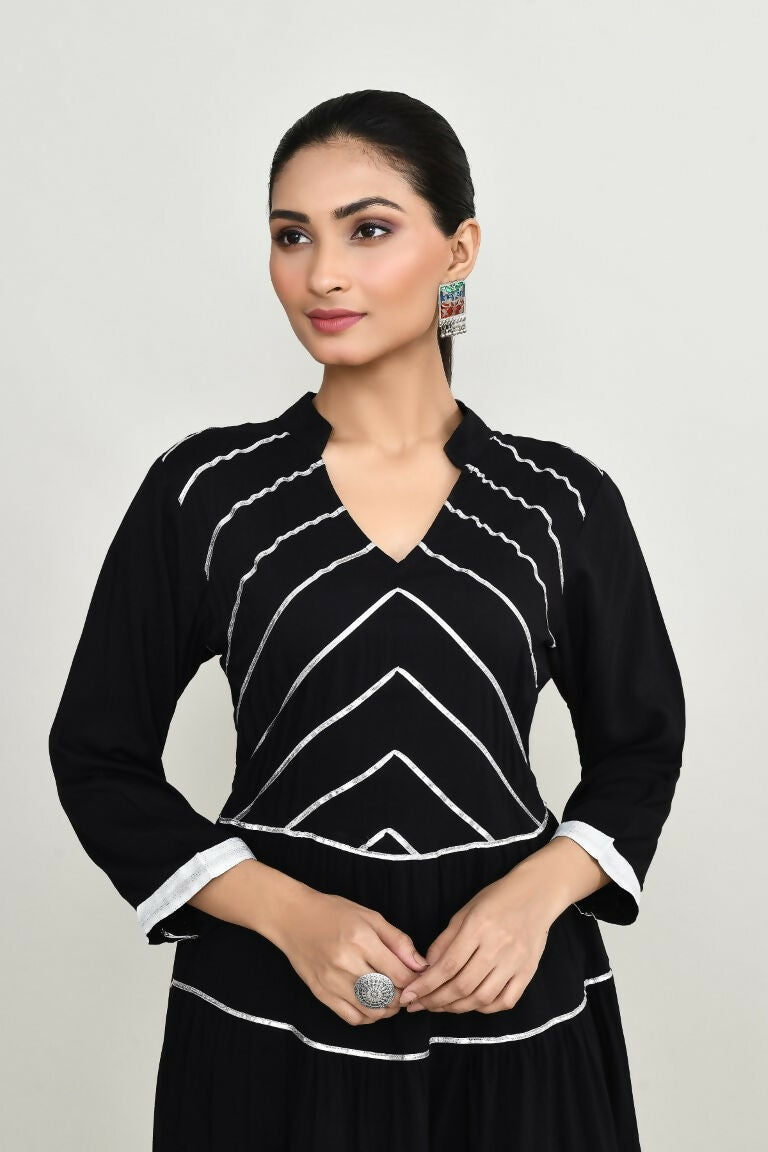 Joban Fashion Black Rayon Tunic