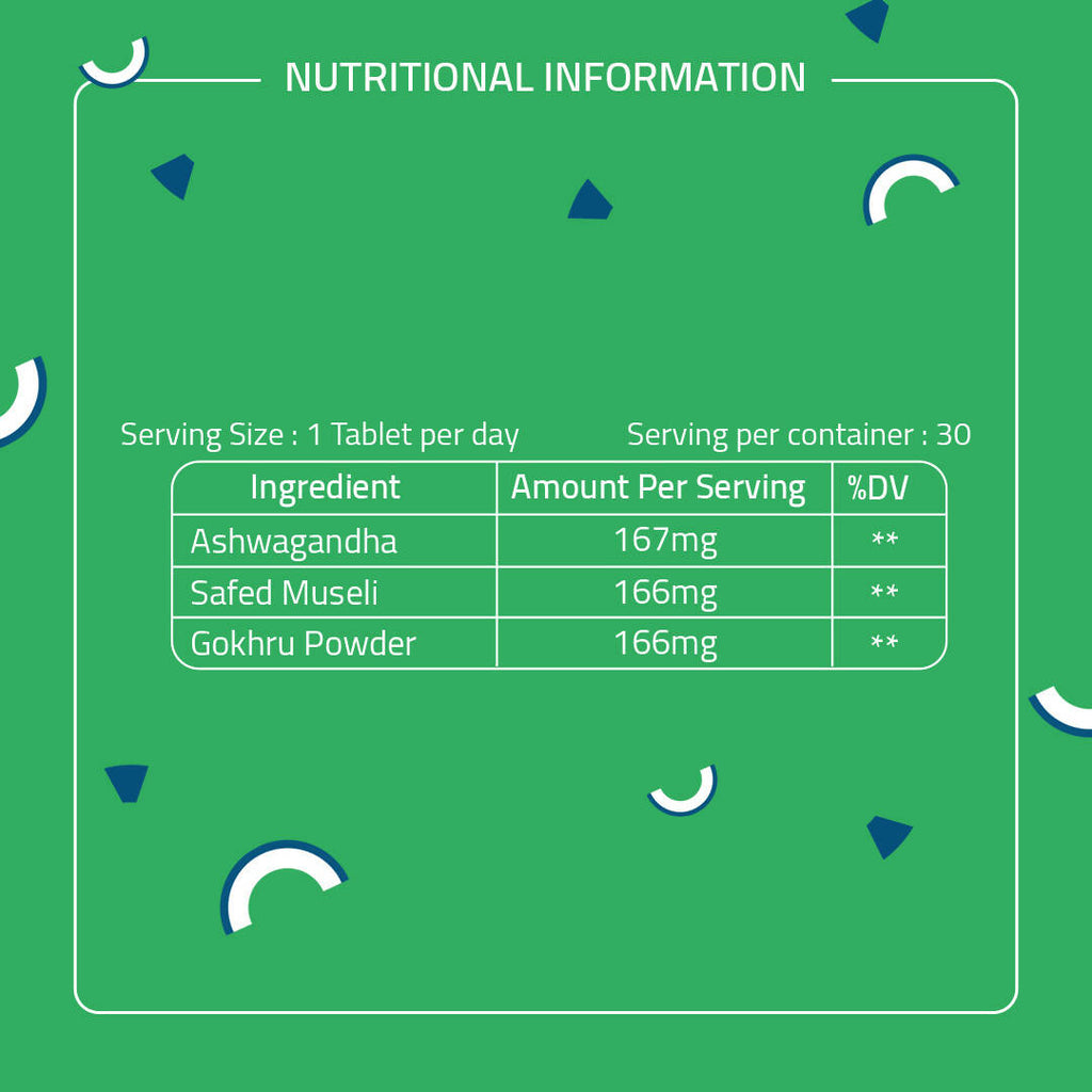 Laurik Ashwagandha Tablets With 5% Withanolides Ashwagandha For Natural Vitality For Men & Women - Distacart