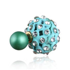 Trendoo Jewelry Gold Plated Stylish Blue Studs