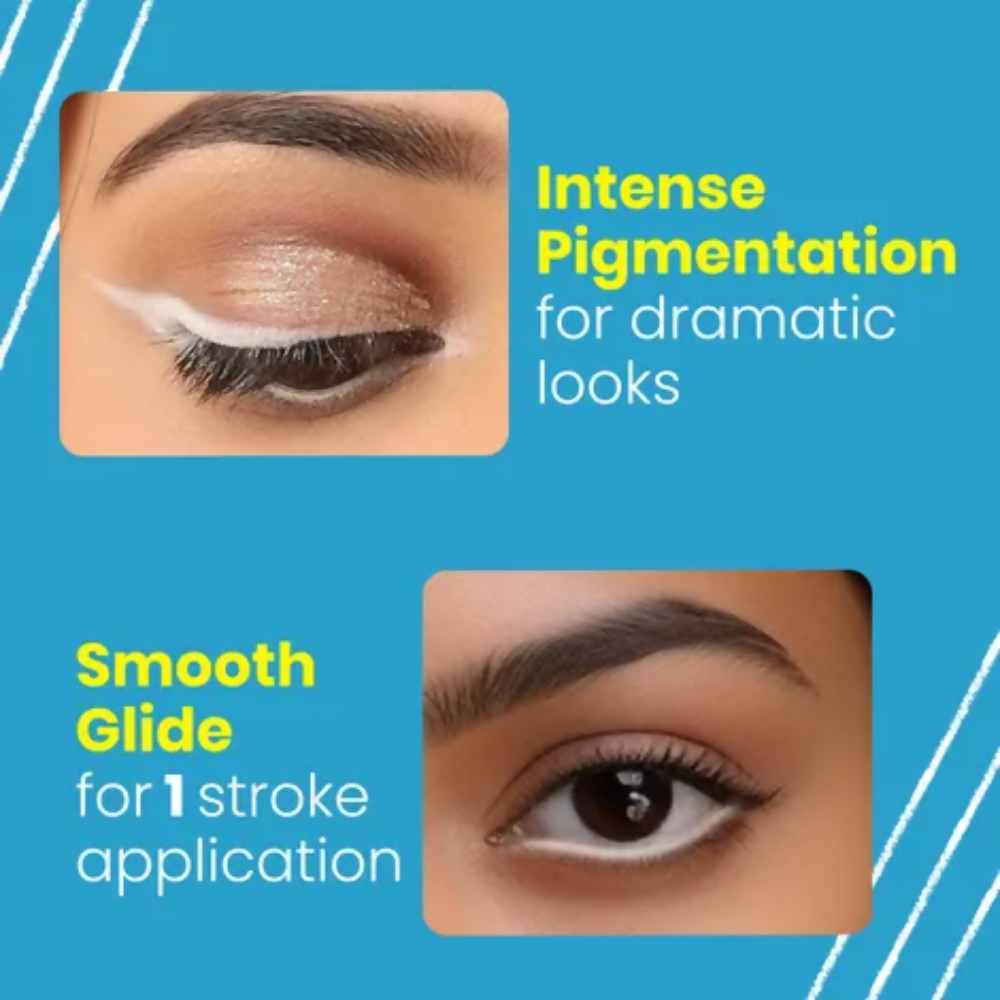 NY Bae The Big Apple Of My Eyes Kohl Kajal - White - Distacart
