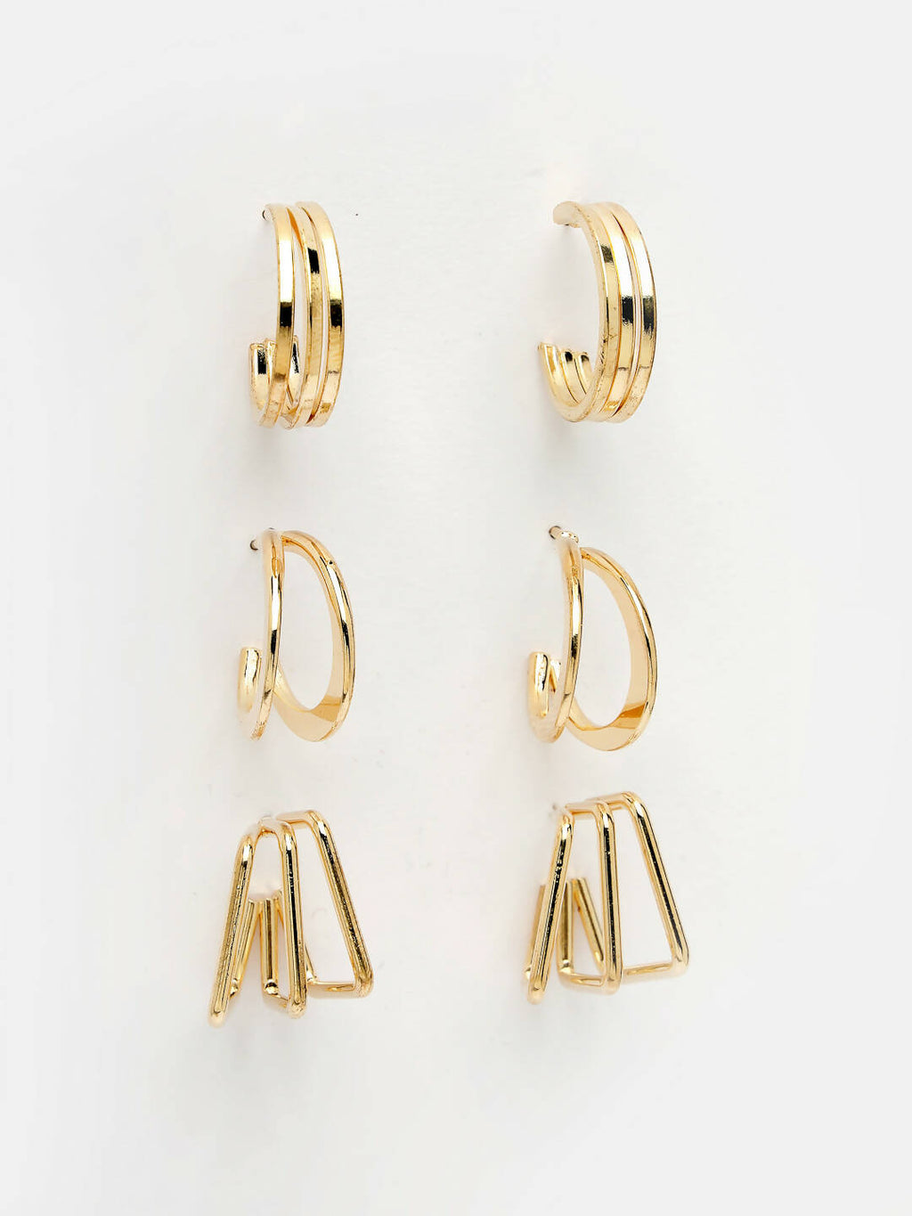 NVR Women Gold-Toned Circular Hoop Earrings - Distacart