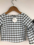 Pink Cow Fashions Box Printed Top With Bow