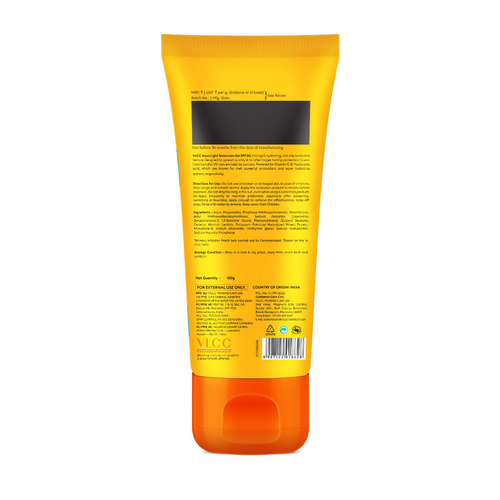VLCC Aqua Light Sunscreen Gel SPF 70 PA++++