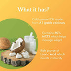 Coco Soul Cold Pressed Natural Virgin Coconut Oil - Distacart