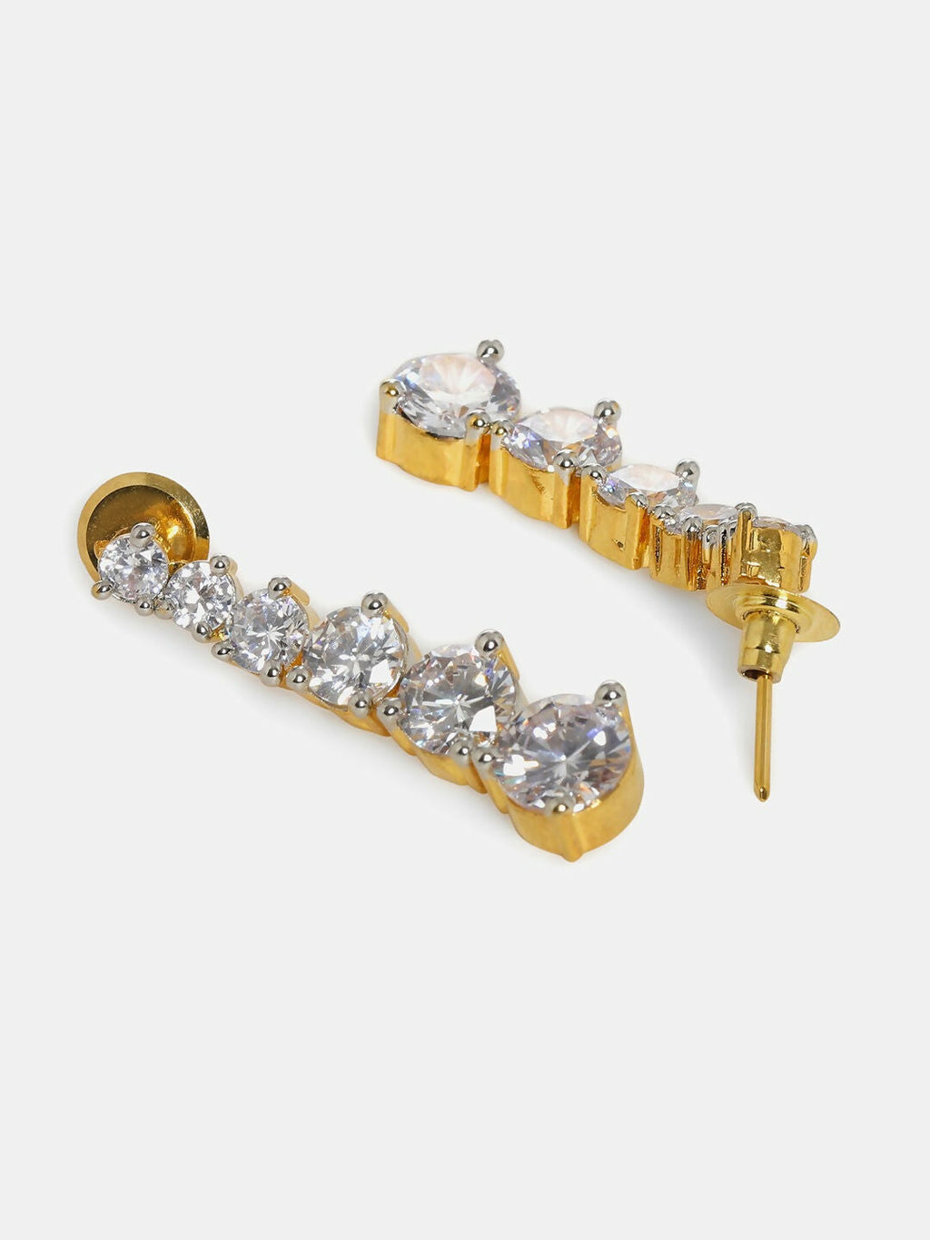Diamond Neckpiece with Dangler Diamond Earrings- Ruby Raang