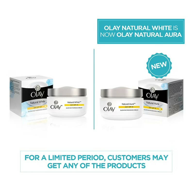 Olay Natural Aura Glowing Radiance Day Cream SPF 15 - Distacart
